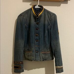 Ralph Lauren Blue Denim Military Jacket